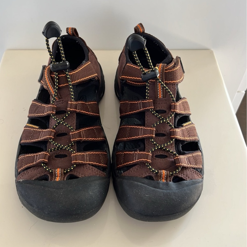 Keen Brown and Black Outdoor Sandals with Closed Toe